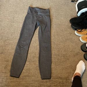 Lululemon leggings. With mesh on back of leg. Grey. Size 4